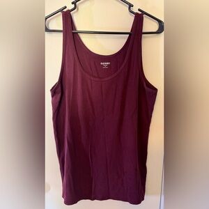 Old Navy Women's Burgundy Tank Top Sz XLarge